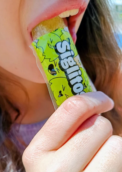 Closeup mordisco Siglitos